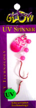37215 UV PINK SPLATTER Kokanee Spinner